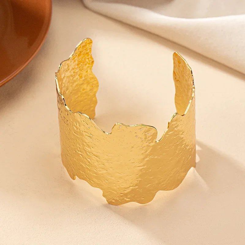 Bangles for Women Retro Irregular Opening Cuff Bracelet Holiday Party Gift Fashion Jewelry Accessories B045