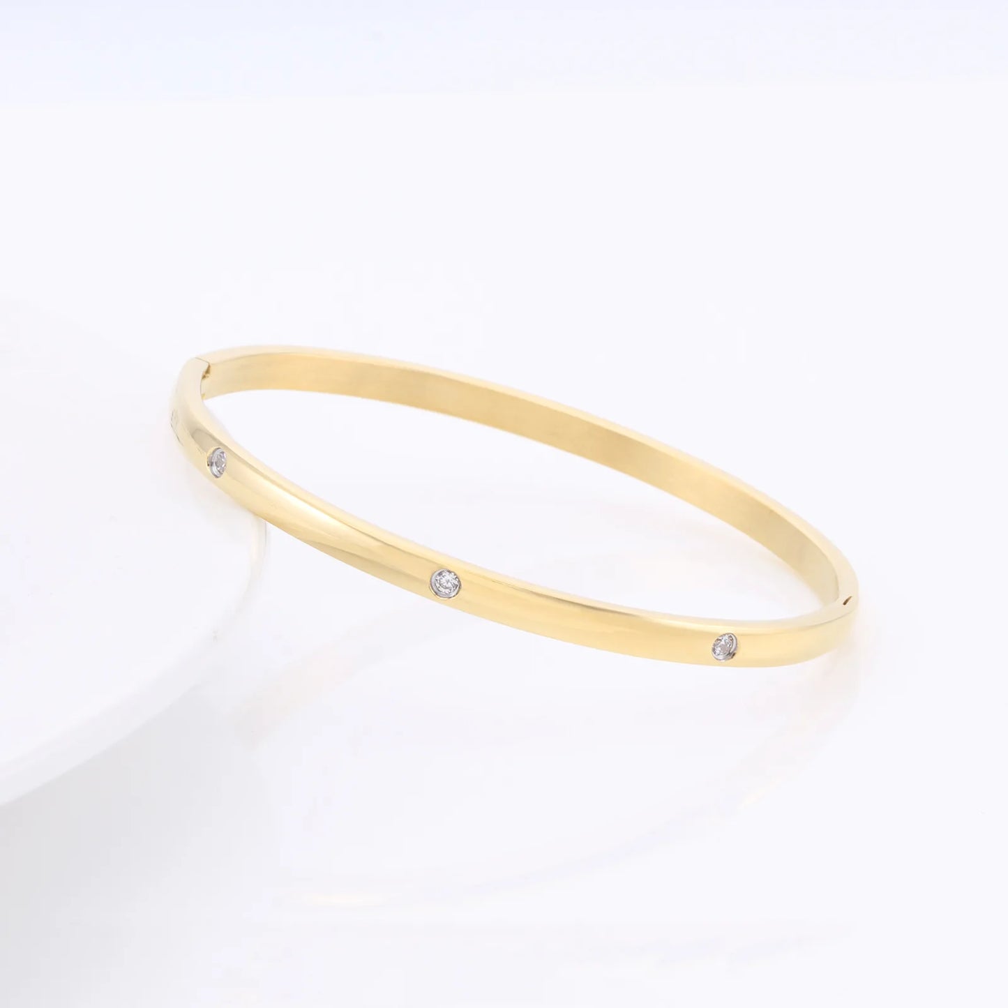 Fashion Bangles for Women Men Trendy Stainless Steel Metal Bracelets Punk Gold Color Bohemian Jewelry Accessories Gift Wholesale