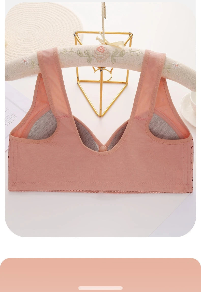 New Style Front-Buckled Mother's Bra For Women Large Size Thin Version No Steel Circle Vest-Style Bra Cover
