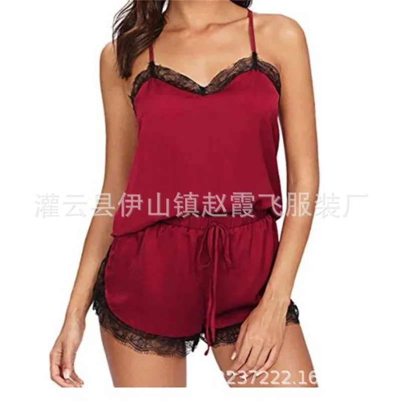Women's Pajamas Sleepwear Home Clothes Wear for Women Sleep Nightwear Sexy Lingerie 2021 Nightie with Shorts Underwear Nightgown