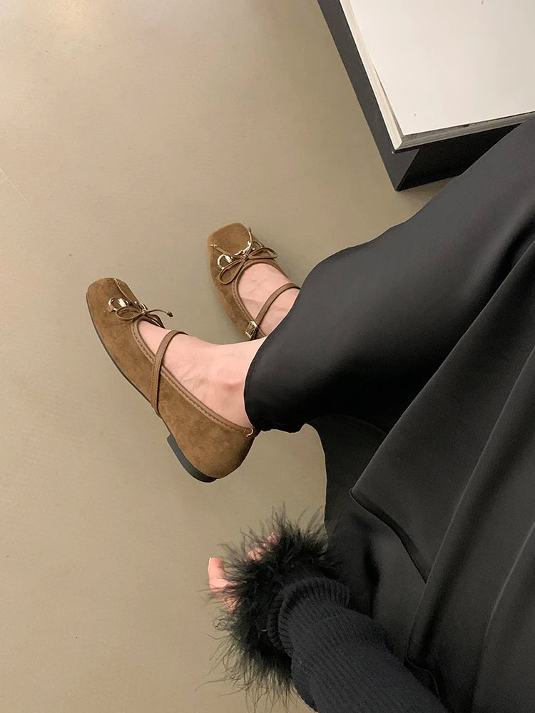 Shoes Woman 2024 Square Toe Autumn Elegant Female Footwear New Fall Summer Moccasin Dress Mary Janes Shoes Woman 2024 Female Foo