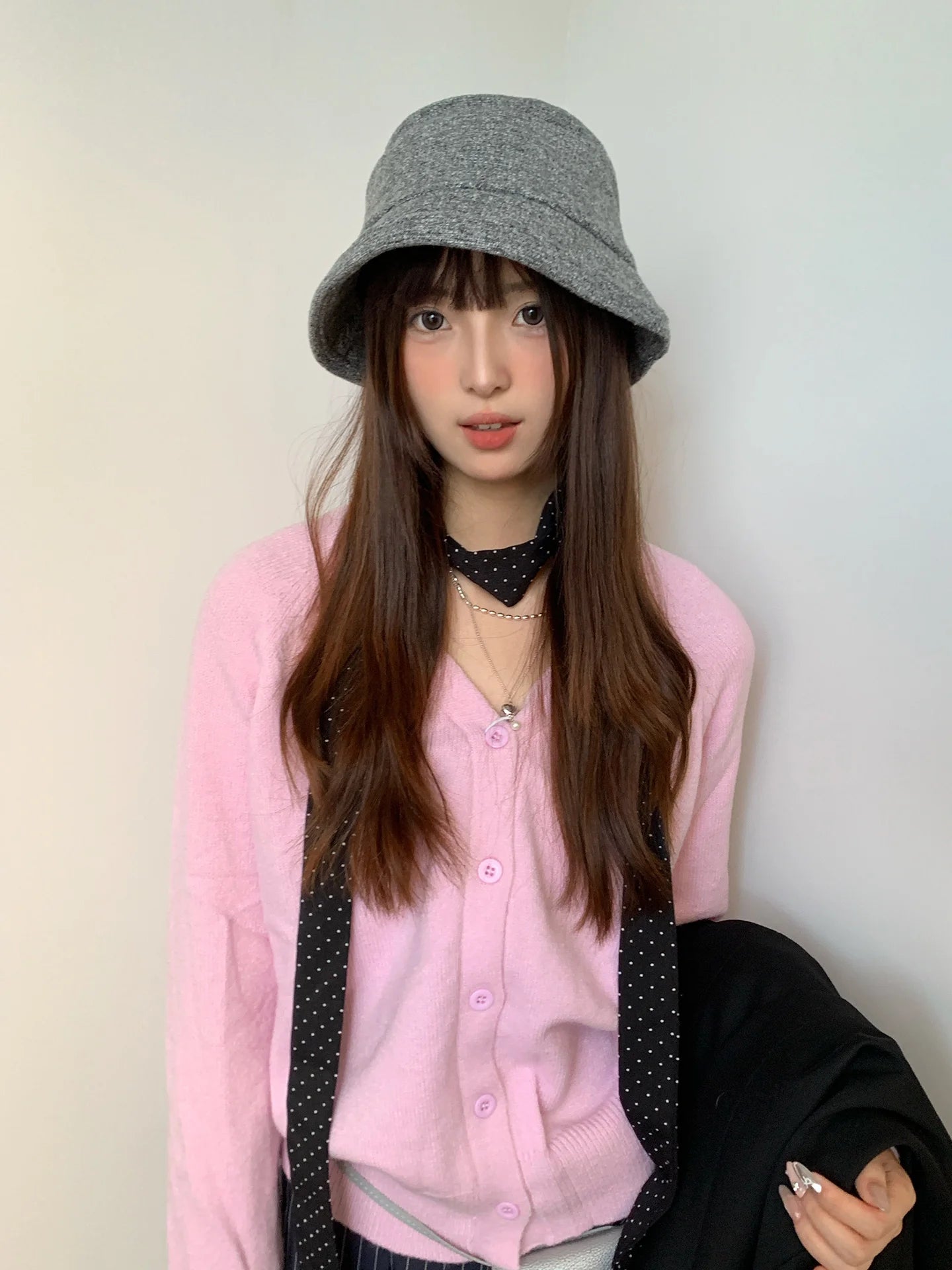 Fashionable Bow-Tie Bucket Hat For Women Which Makes Your Face Look Smaller New Retro Versatile Hat For Autumn And Winter