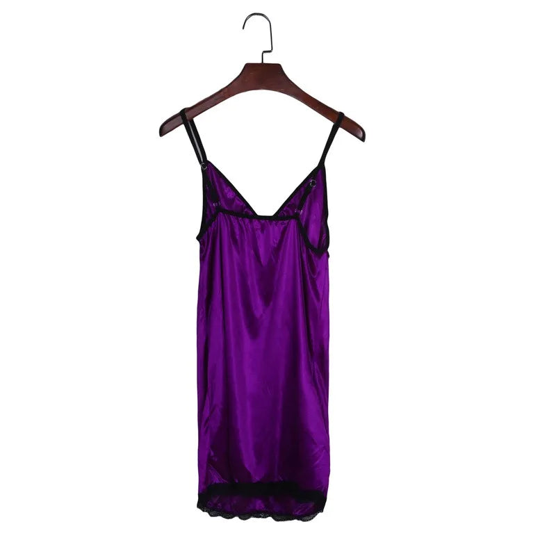 Sexy Nightgown For Women Sexy Nightie Sleepwear Plus Size Lace Floral Female Lingerie Suspenders Nightdress Robe Babydoll Summer