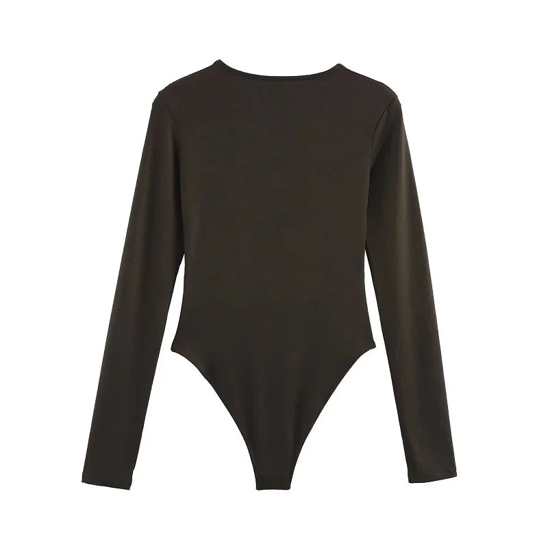 MUJER 2025 Bodysuit Women Sexy Bodys for Women Bustier Body Ladies Top Long Sleeve Bodysuits Woman Summer Tops Outfits Lingerie