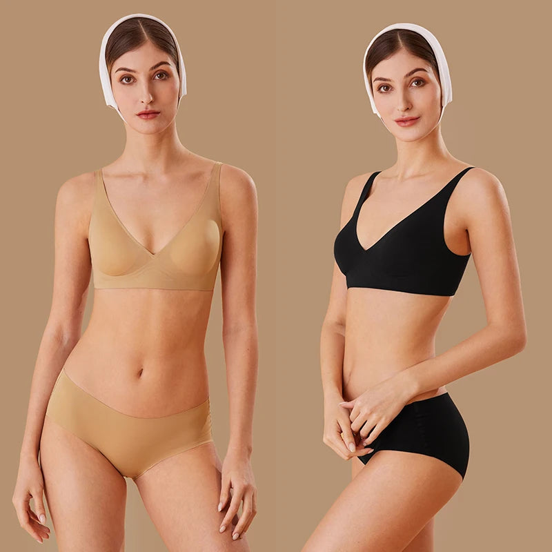 Sexy Bras For Women Seamless Women's Bra No Wire Push Up Brassiere Underwear Breathable Soft Thin Female Intimates  Lingerie