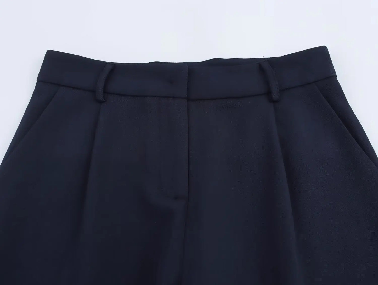 Women's Basic Suit Jacket Trousers Suit Lapel Double-breasted Top High Waist Pants Spring and Summer New Casual Chic Suit