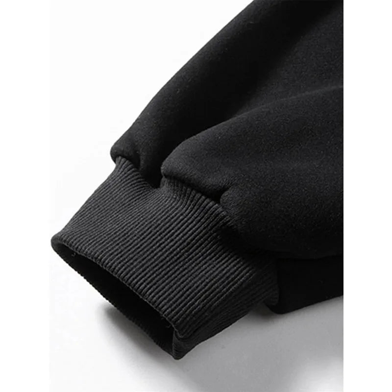 Sweater Male Devil Hooded Sweater Autumn and Winter Long-sleeved Loungewear Can Be Worn Outside English Pattern Printing