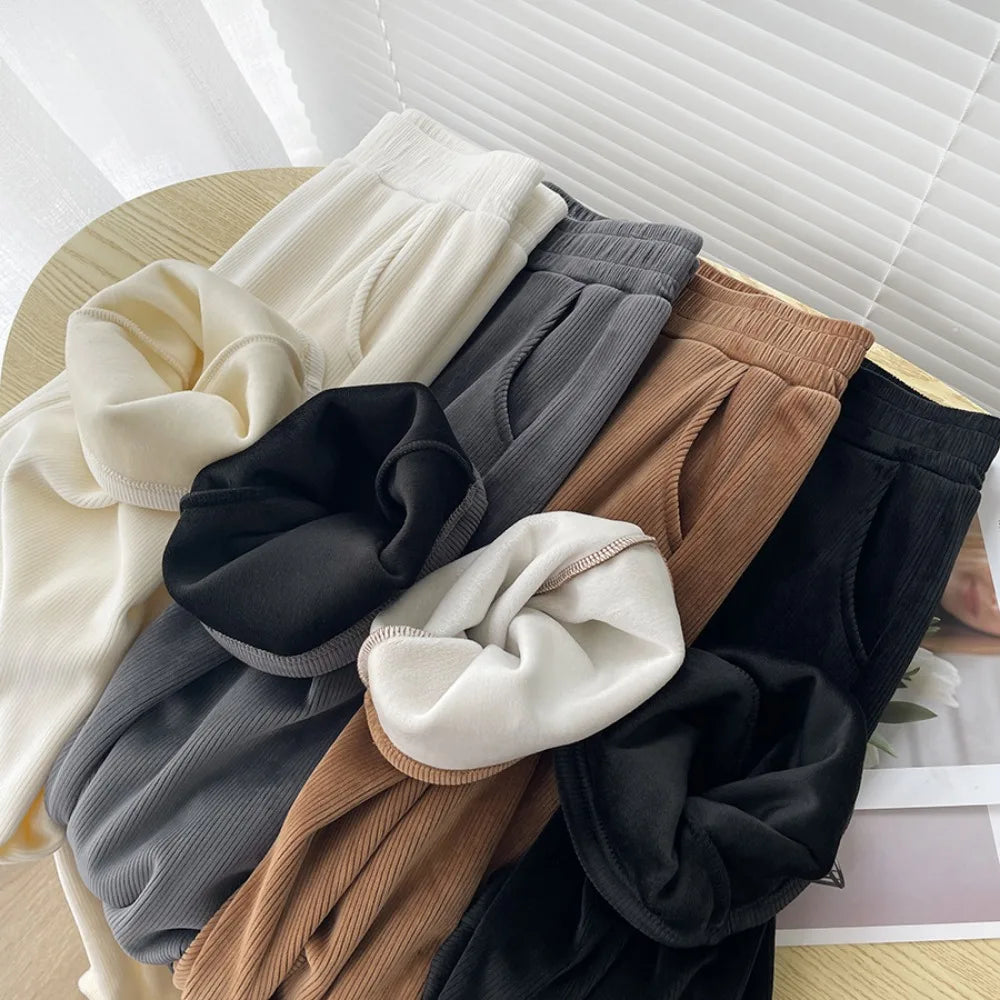 Wide-leg Trousers Women Autumn Winter 2025 New High Waist Draping Straight Tube Casual Versatility Floor Straight leg pants