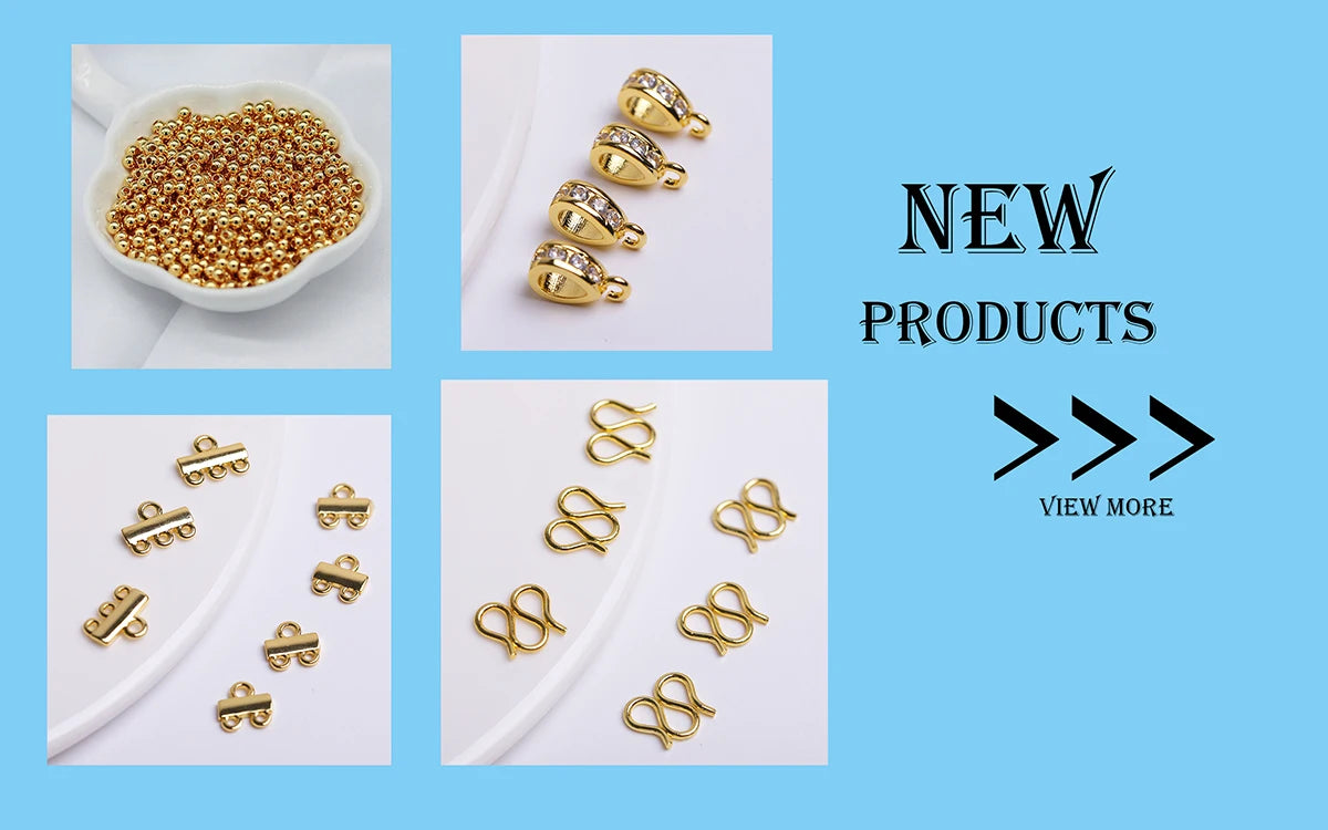 Wholesale 18K Gold Plated Brass 6/8/10/12MM Round Twist Closed Ring Connectors Accessories For DIY Jewelry Making Supplies