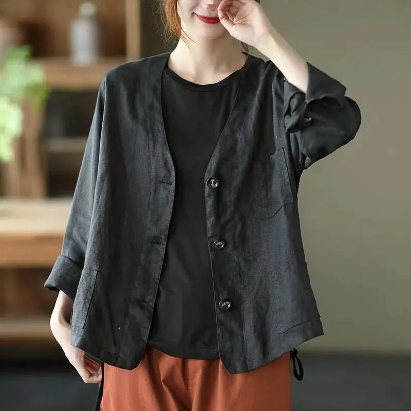 Jackets Women Retro Loose Design All-match Korean Style Leisure Minimalist Pure Female Popular Classic Basic Autumn Streetwear