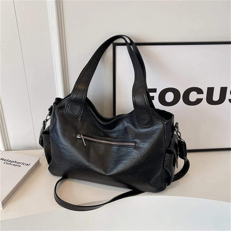 Female Handbag Large Capacity Shoulder Bags Big Stylsih Tote Bag Ladies Soft Leather Hobos Messenger Bags Women Shopper Bag Sac