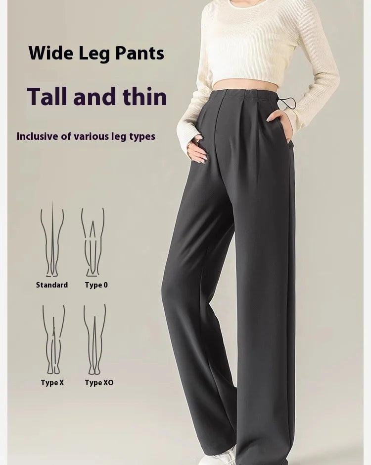 Maternity Pants Spring and Autumn Outside Wear No Support Wide Leg Pants Fall Pregnancy Not Strangling Belly Pants Maternity Wea