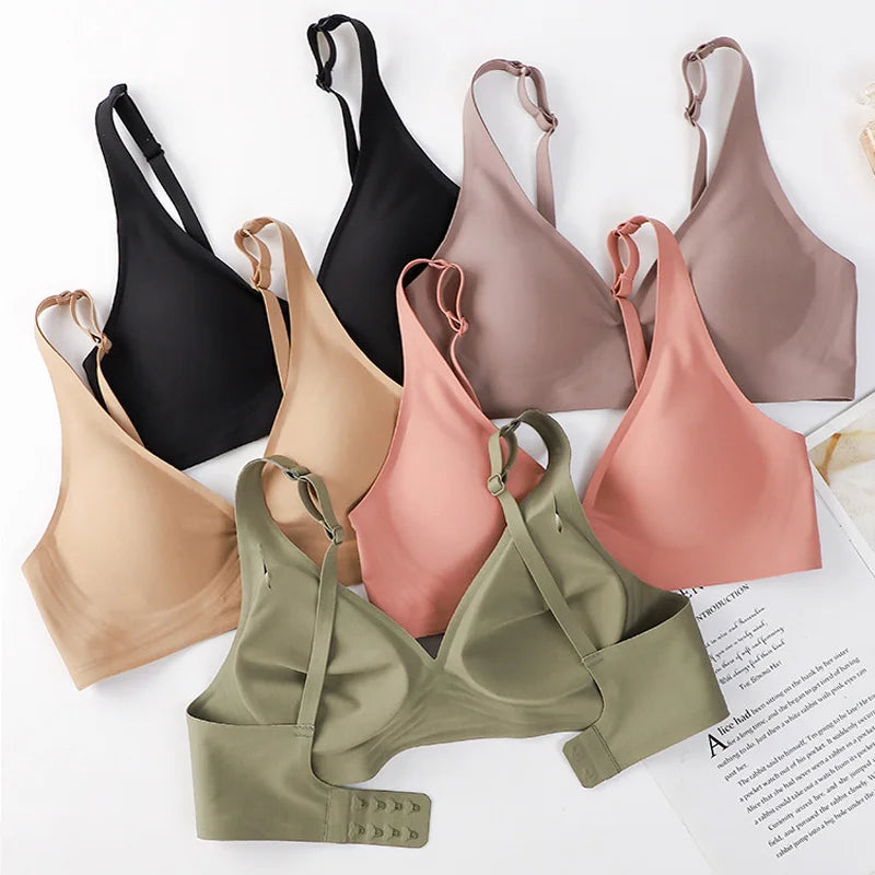 Sexy Bras For Women Seamless Women's Bra No Wire Push Up Brassiere Underwear Breathable Soft Thin Female Intimates  Lingerie