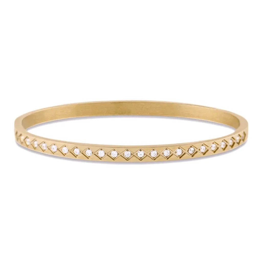 Fashion Bangles for Women Men Trendy Stainless Steel Metal Bracelets Punk Gold Color Bohemian Jewelry Accessories Gift Wholesale