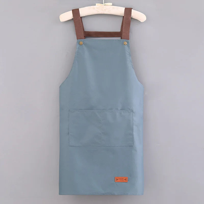 Kitchen Waterproof And Oil-resistant Apron, Work Uniform For Both Men And Women In The Catering Industry, Customizable Logo Prin