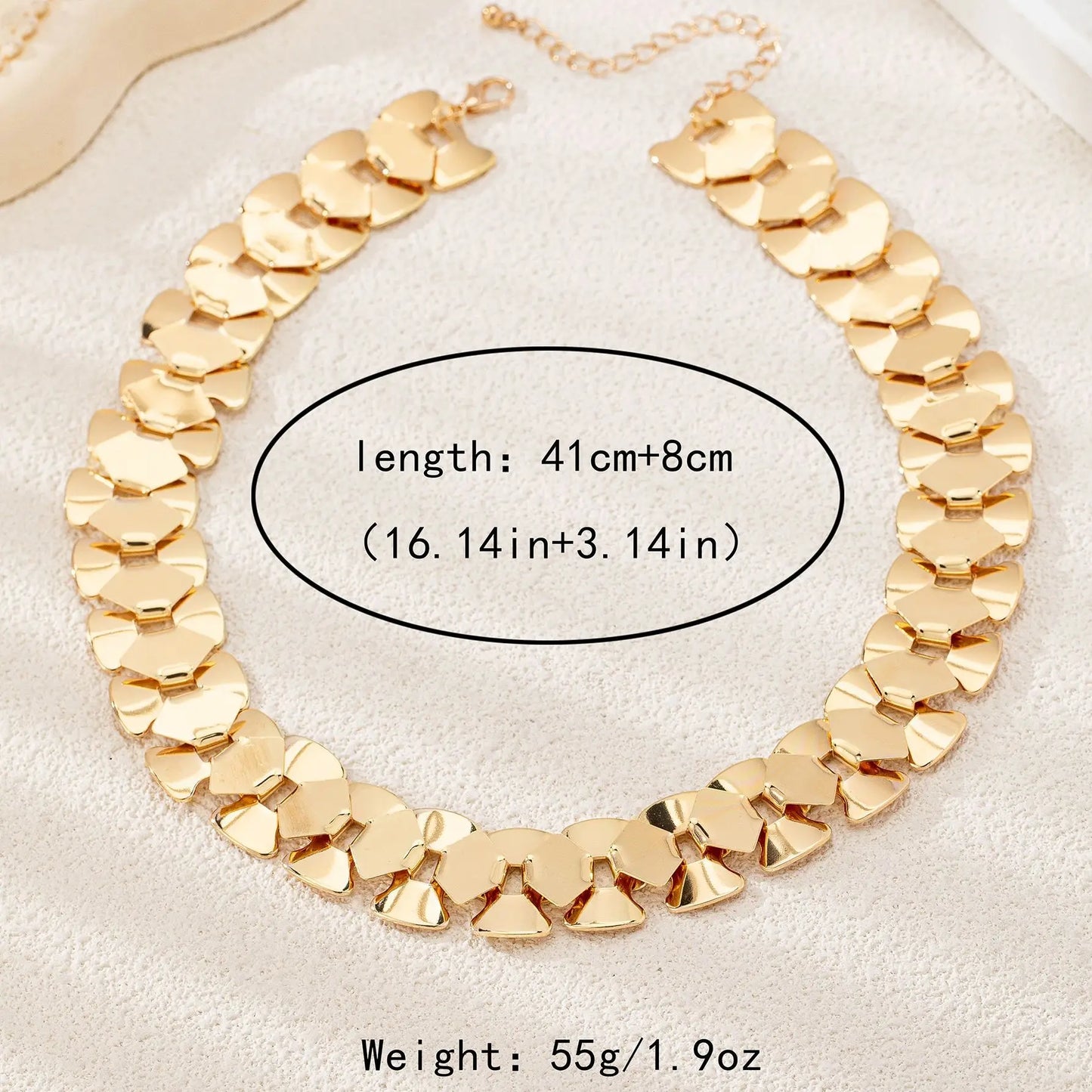 Necklace For Women Girls Exaggerated Personality Hip Hop Splicing Simple Style Fashion Jewelry Party Gift OL Holiday CN066