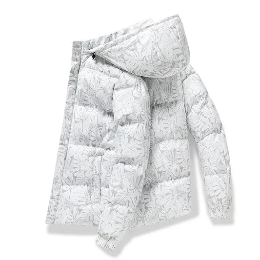 Men's coat  winter cotton padded jacket with hood  warm camouflage  thickened and down down cotton padded jacket