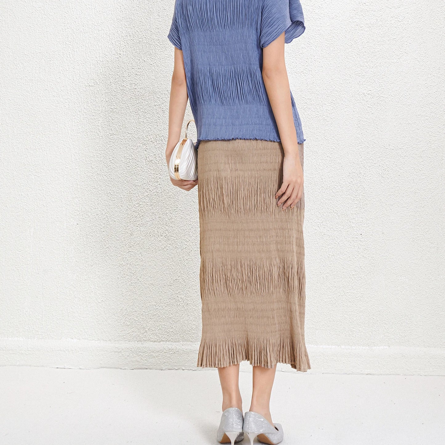 Women's Skirts 2025 Latest Designs Long Skirts for Women Casual Pleated Design High Quality Skirts for Ladies