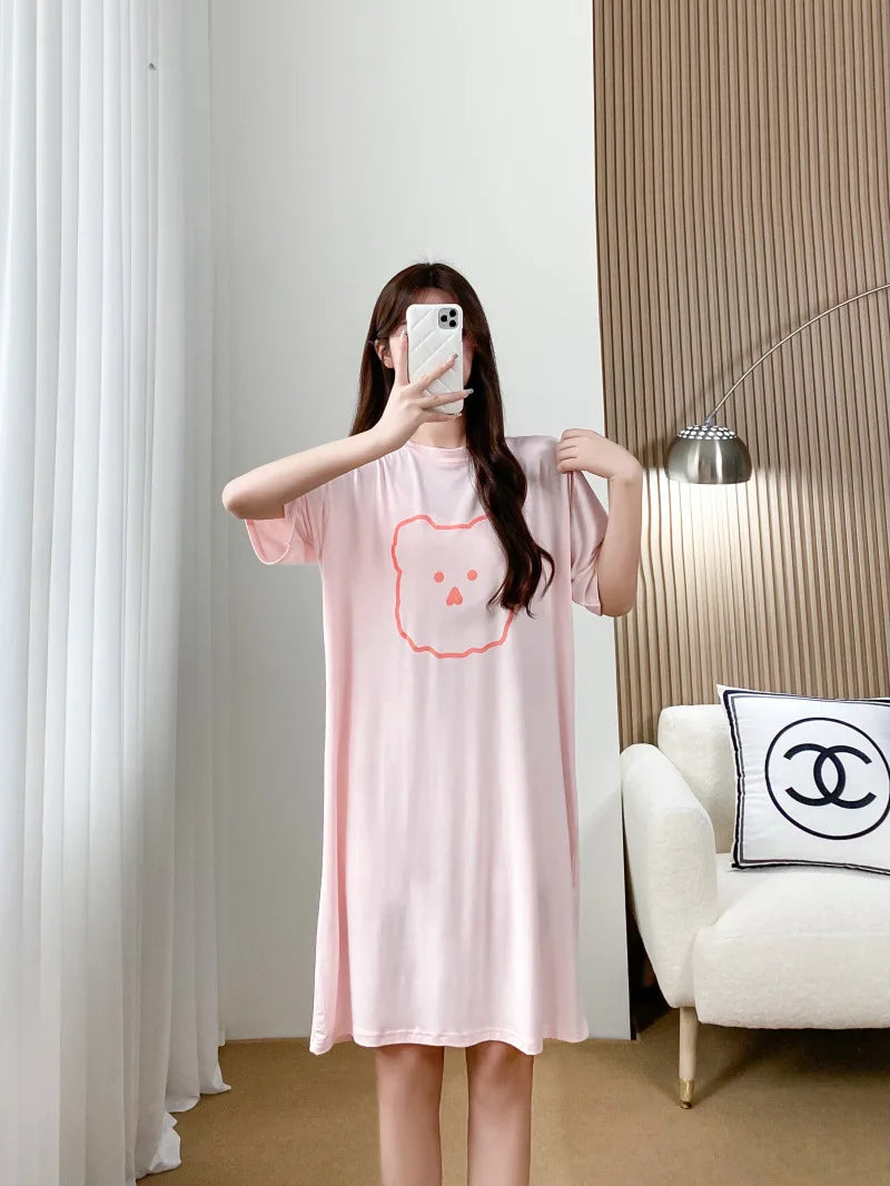 Nursing Dresses Pregnant Breastfeeding Dress For Women Summer Maternity Loose Casual Feeding Clothing