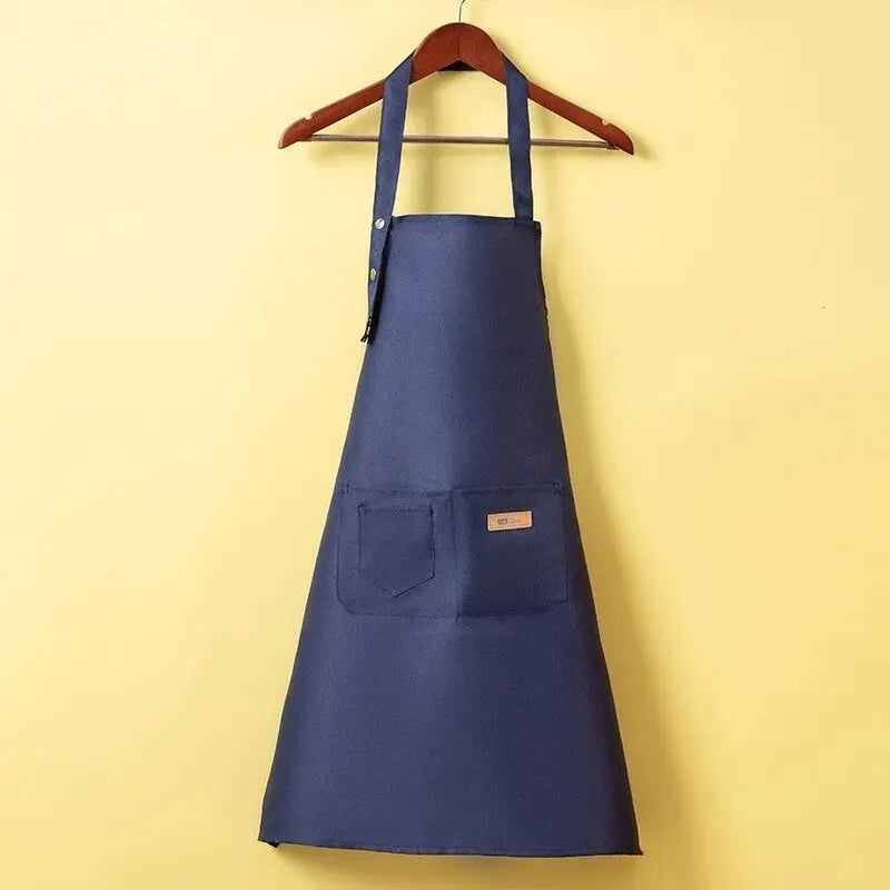 New Fashion Kitchen Aprons for Woman Men Chef Work Apron for Grill Restaurant Bar Shop Cafes Beauty Nails Studios Uniform