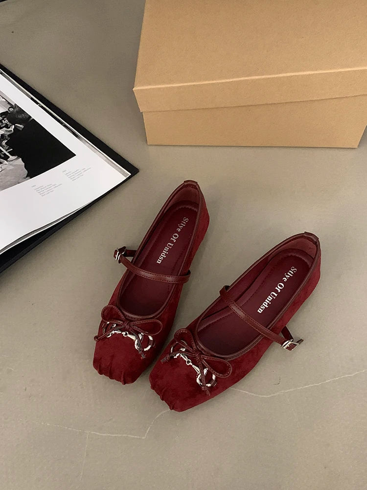 Shoes Woman 2024 Square Toe Autumn Elegant Female Footwear New Fall Summer Moccasin Dress Mary Janes Shoes Woman 2024 Female Foo