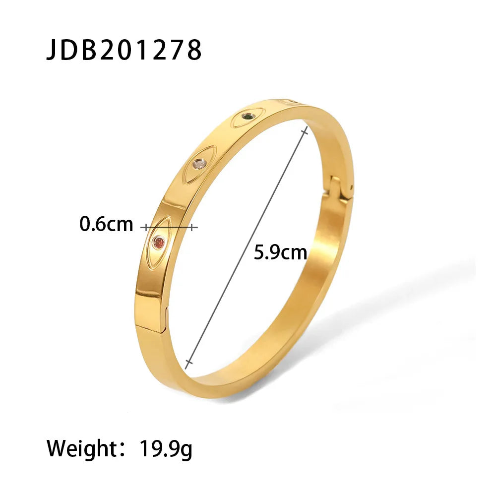 Fashion Punk Cuff Bangles For Women Dainty Zircon Inlaid Bohemia Indian Bracelets & Bangles Women's Female Cute Ladies Jewelry