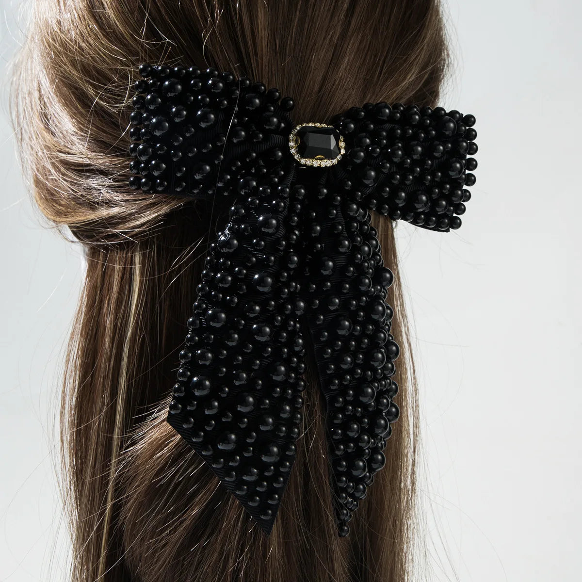 Bridal Bow Hair Clips Heavy Beading Fashion Spring Clip Beautiful Women’s Hair Accessories Elegant Wedding Gift Hair Accessory