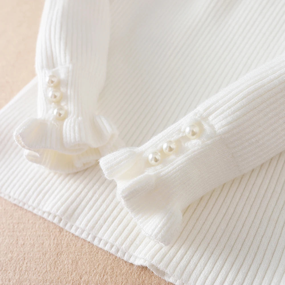 Girls Sweater 2025 New Winter Children Clothes Kids Tops Warm Knitwear Kids Sweater Baby Girls Turtleneck Sweaters