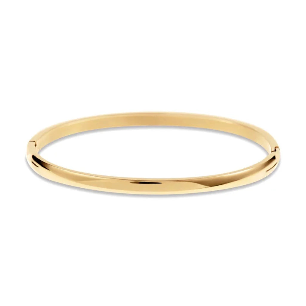 Fashion Bangles for Women Men Trendy Stainless Steel Metal Bracelets Punk Gold Color Bohemian Jewelry Accessories Gift Wholesale