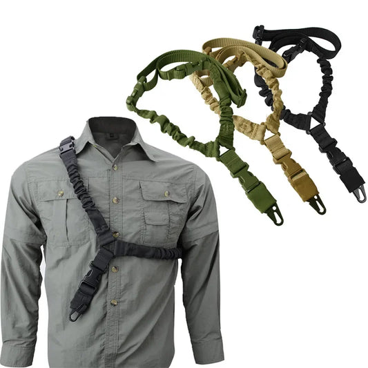 Belt Gear Single Point  Sling Shoulder Strap Rope Belt with Metal Buckle Accessories