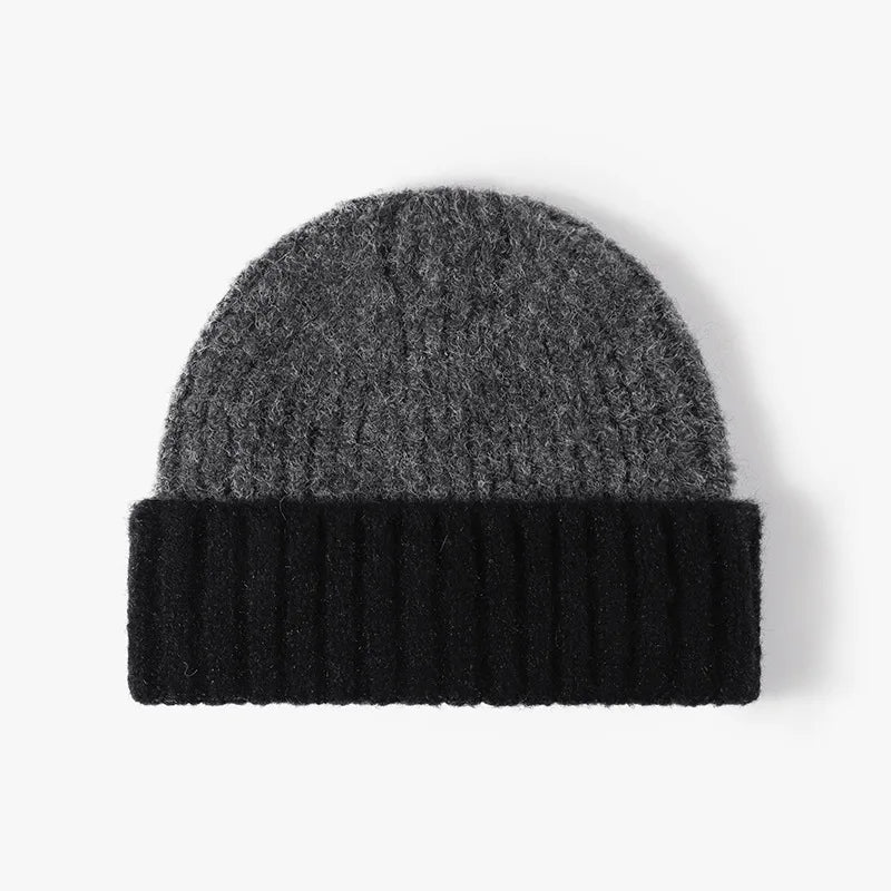 women hats autumn winter beanies knitting bicolor cute winter hats for women