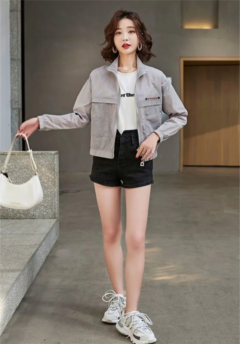 Sunscreen Coat Women's Summer Outerwear Breathable Joker UV Protection Sun-Protective Clothing Jacket Thin 2024 New Female Tops