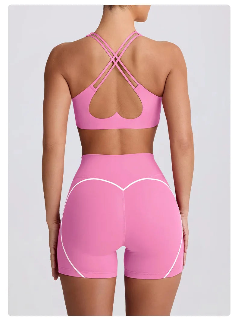 Top Women Bra Sexy Top Woman Cross Strap Breathable Underwear Women Fitness Yoga Sports Bra For Women Gym Push Up Workout Bra