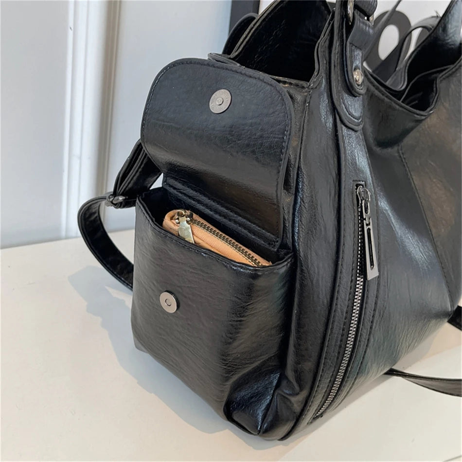 Female Handbag Large Capacity Shoulder Bags Big Stylsih Tote Bag Ladies Soft Leather Hobos Messenger Bags Women Shopper Bag Sac