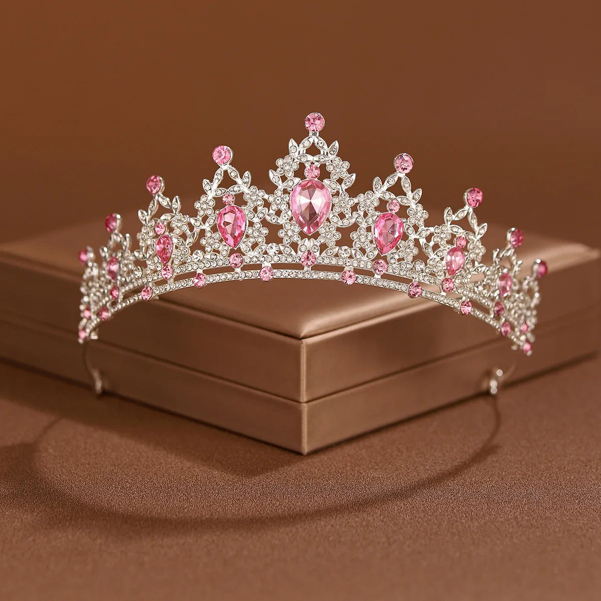 24 colors Bridal Headwear Full Of Sweet Atmosphere Baroque Gold-colour Ladies' Tiaras For Wedding Bride