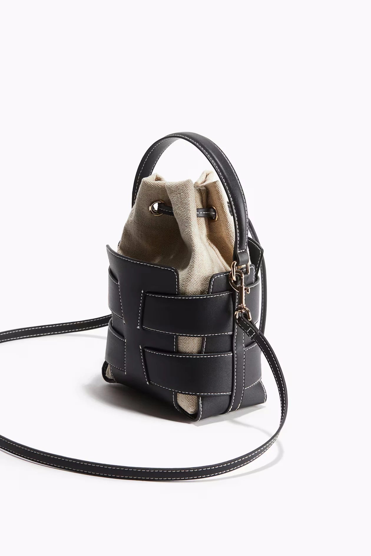 Fashionable Crossbody Bucket Bag, Luxury Design Hollow Out Handbags, Women's Leisure Outdoor Small Shoulder Handbags