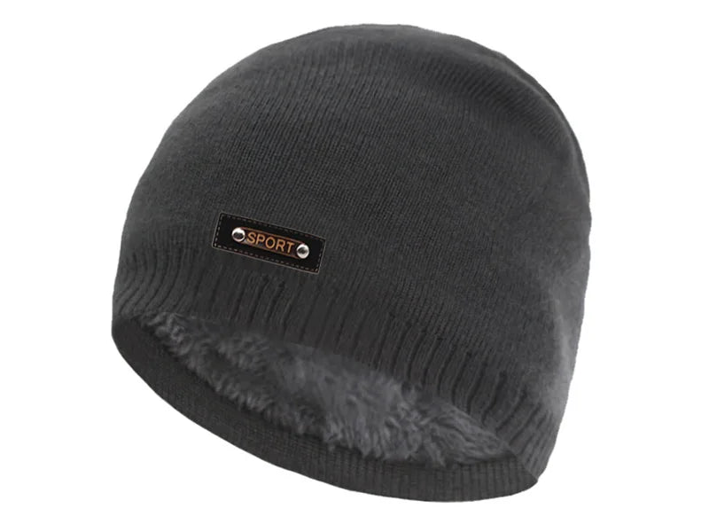 Knitted Hat Men Winter Hats For Women Beanie Hat Cap Fur Skullies Beanies шапка мужская Skull Gorro Bonnet Caps Man