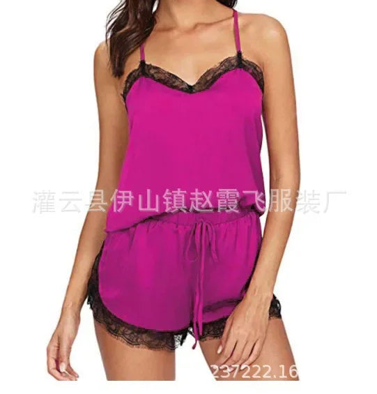 Women's Pajamas Sleepwear Home Clothes Wear for Women Sleep Nightwear Sexy Lingerie 2021 Nightie with Shorts Underwear Nightgown
