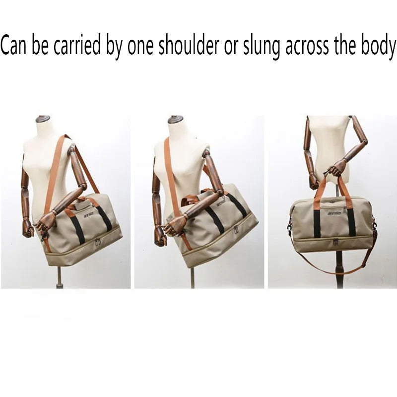 This Men's and Women's Handbag Can Be Carried by Hand or over the Shoulder, and Is Suitable for Both Travel and Daily Use