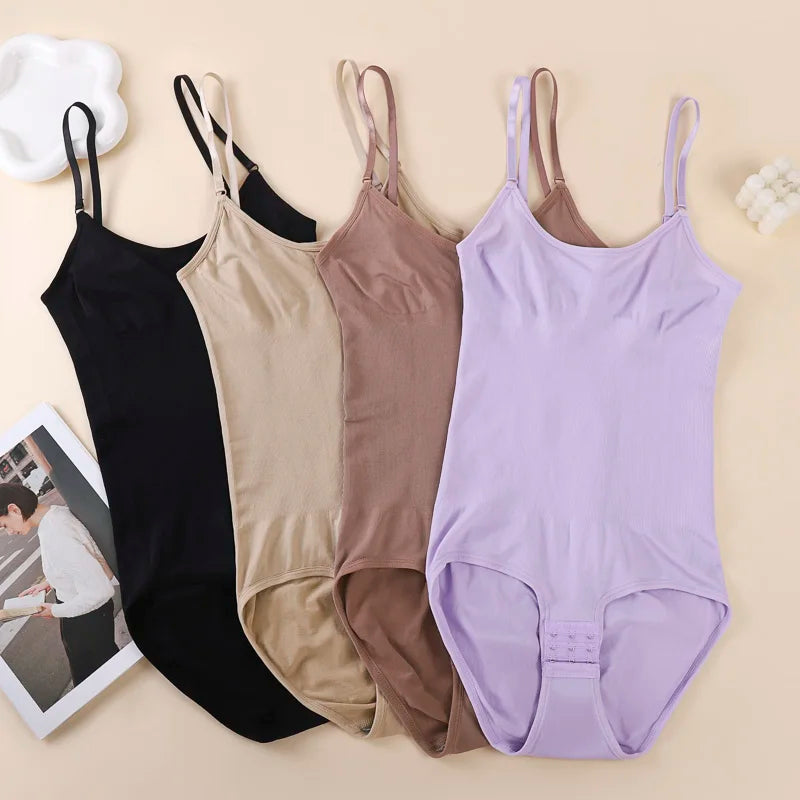 Women Full Body High Elastic Bodysuit Shapewear Seamless Smoothing Tummy Control Waist Trainer Underwear Thong Shaper
