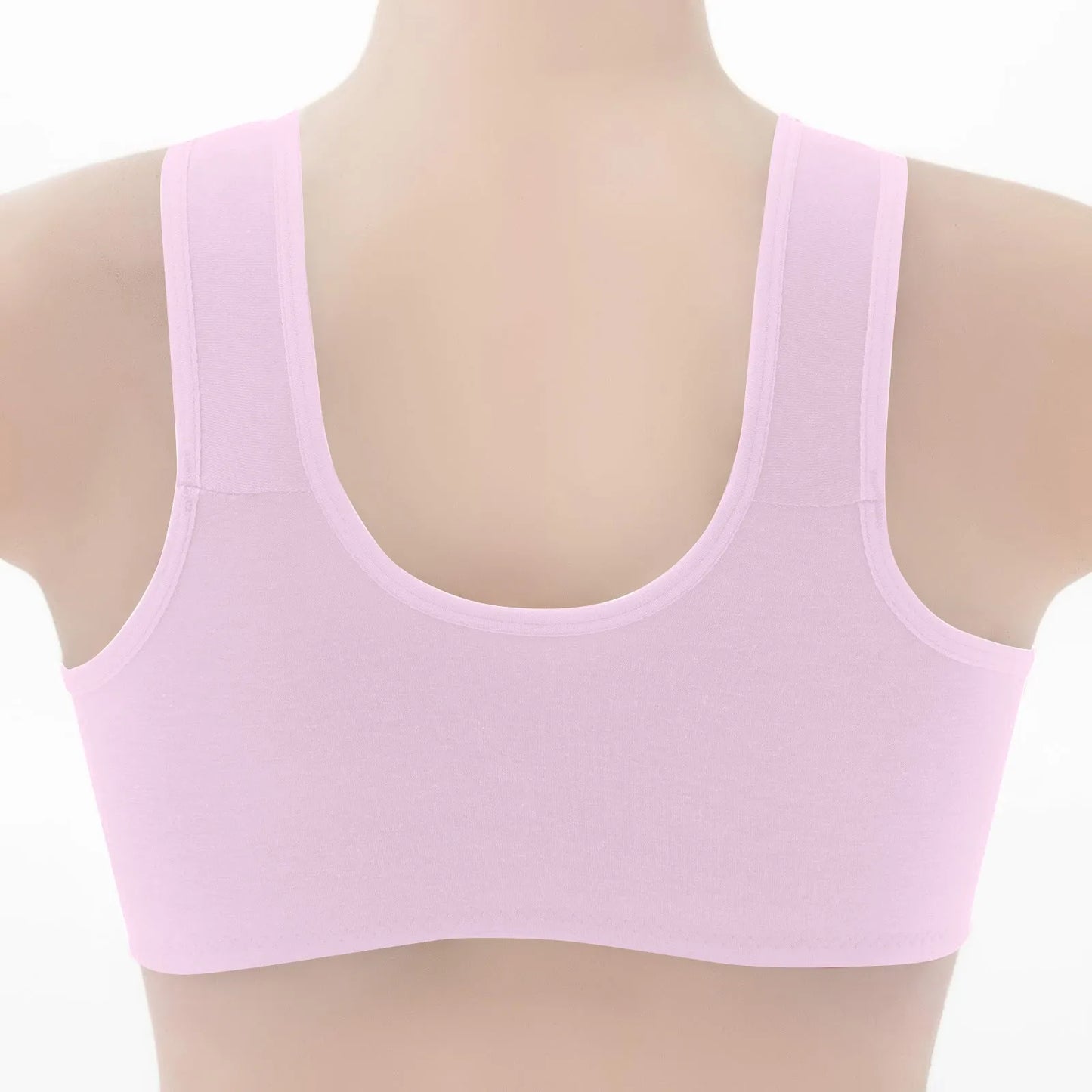 Women Fashion Casual Bra Small Flower Pattern Decor Vest Style Front Buckle Lingerie Lady Elegant Comfortable Daily Underwear