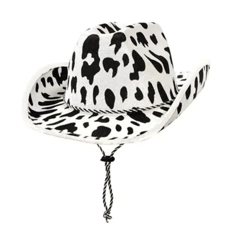 Women's Cowboy Hat, Adult Solid Color Furry Trim Wide Brim Hat Female Cap for Dating Party