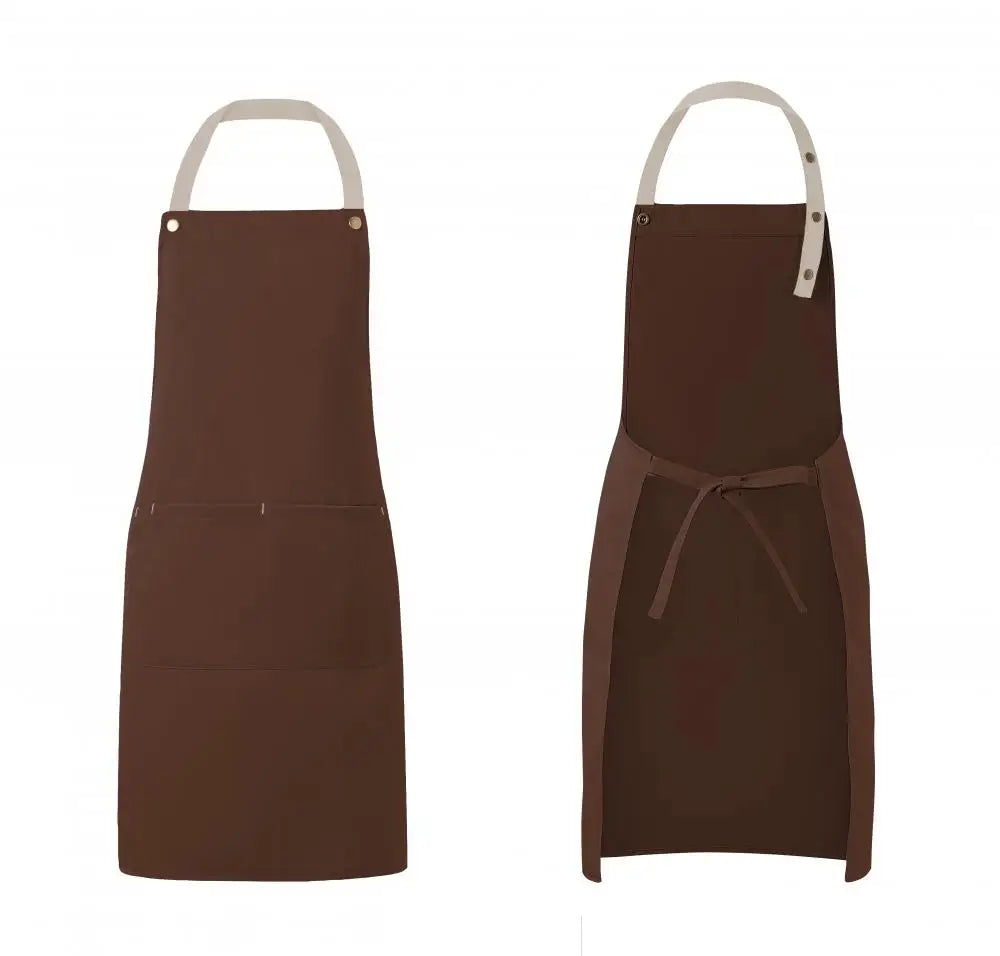 Kitchen Apron Custom Logo Polyester Plain Mandiles for Man Women Restaurant Bar Waiters Chefs Cleaning Bibs Nail Salon Aprons