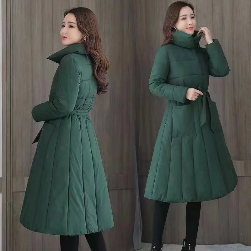 Winter Jacket Women Long Down Jackets Warm Parkas 2024 New Female's Casual Thick Quilted Cotton Puffer Coats Parkas Outwear