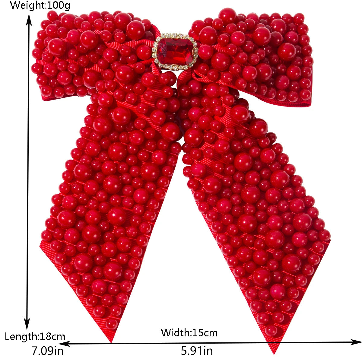 Bridal Bow Hair Clips Heavy Beading Fashion Spring Clip Beautiful Women’s Hair Accessories Elegant Wedding Gift Hair Accessory