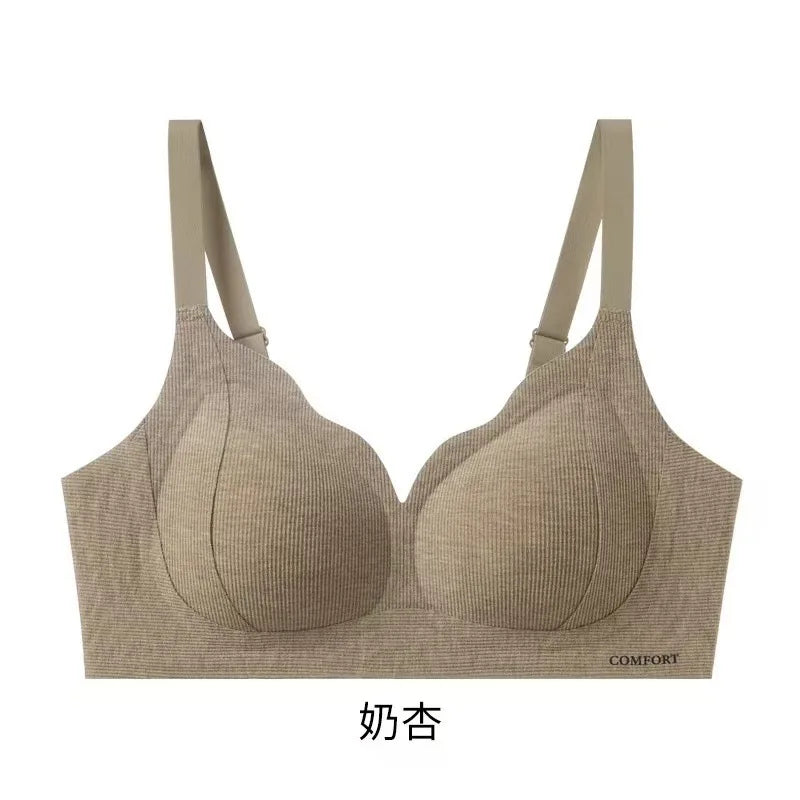 Wireless Lightly Lined Bra for Women Small Bust Support Anti Sagging Flexible Comfort Everyday Wear Enhancement S-XL BANERDANNI