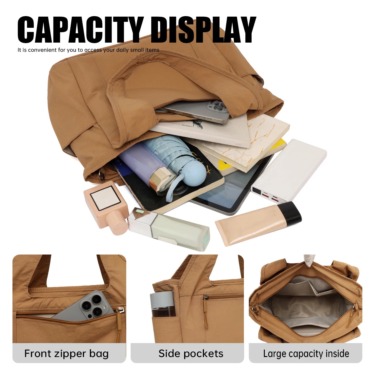 High-end logo canvas handbags, large-capacity handbags, commuter shoulder bags, college students' class schoolbags,exclusive di