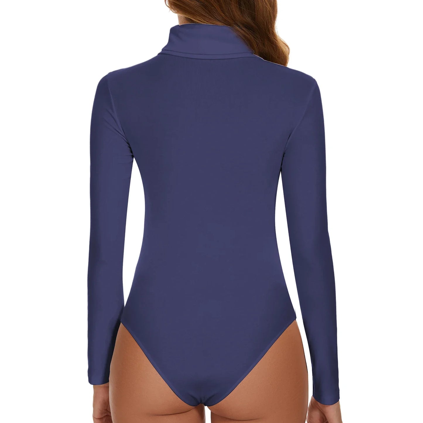 High Neck Bodysuit Women's Long Sleeved Shapewear Tummy Control Body Shaper Sexy Briefs Female Warm Clothing Autumn Winter New