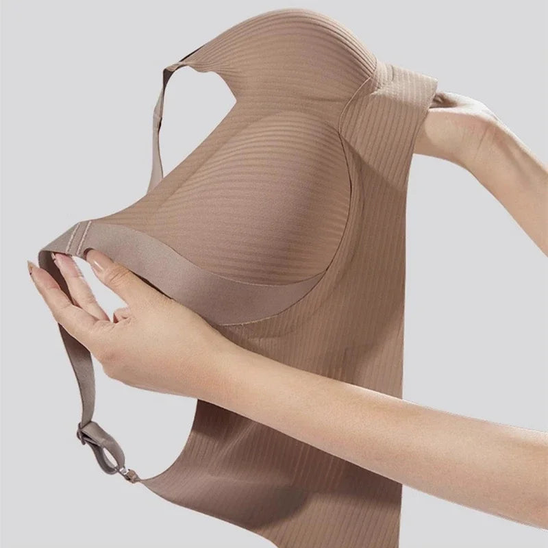 Adjustable Women's Bra for Large Breasts Trace-Free Comfort No Steel Rings Bras Underwear for Women Ropa Interior De Mujer