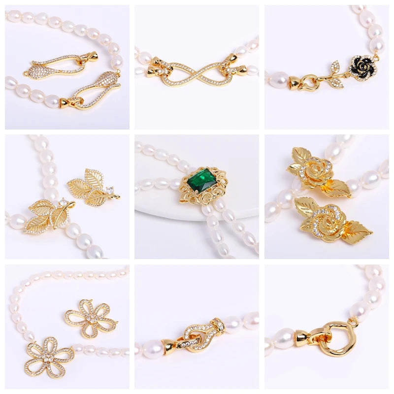 Wholesale 18K Gold Plated Brass 6/8/10/12MM Round Twist Closed Ring Connectors Accessories For DIY Jewelry Making Supplies